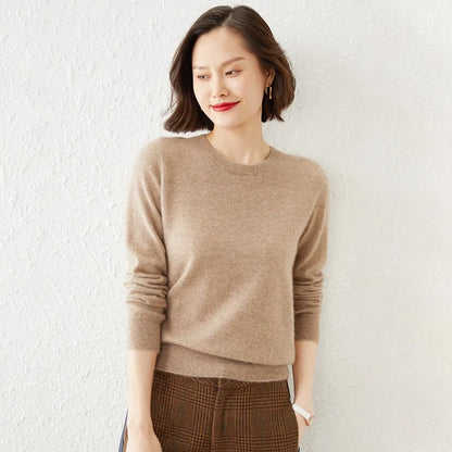 Khaki Cashmere Pullover