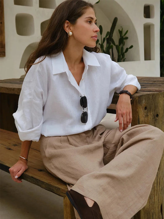Essential White Linen Oxford
