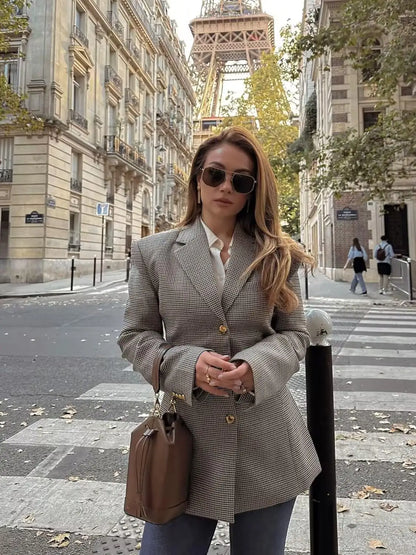 Essential Houndstooth Blazer