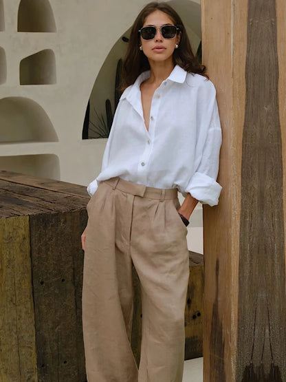 Essential White Linen Oxford