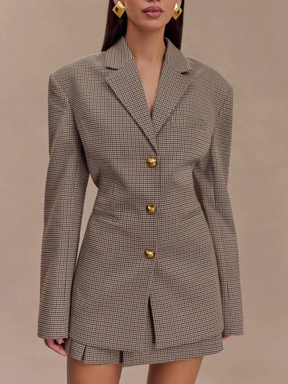 Essential Houndstooth Blazer