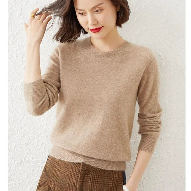 Khaki Cashmere Pullover